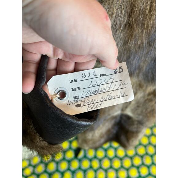 Vintage Furs by Pollans Mink Leatrim Race Collar Mid length Coat - Picture 8 of 13